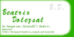 beatrix dolezsal business card